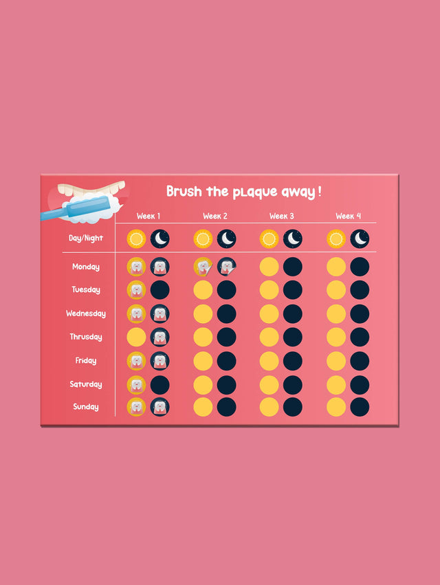 Daily Teeth Brushing Tracker Sheet for Kids