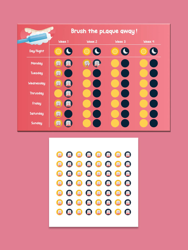 Daily Teeth Brushing Tracker Sheet for Kids